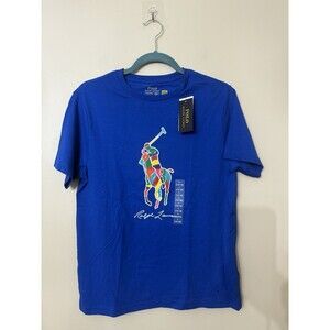 Polo Ralph Lauren  Colorblocked Big Pony Tee Shirt Grade School boy L(14-16) NWT